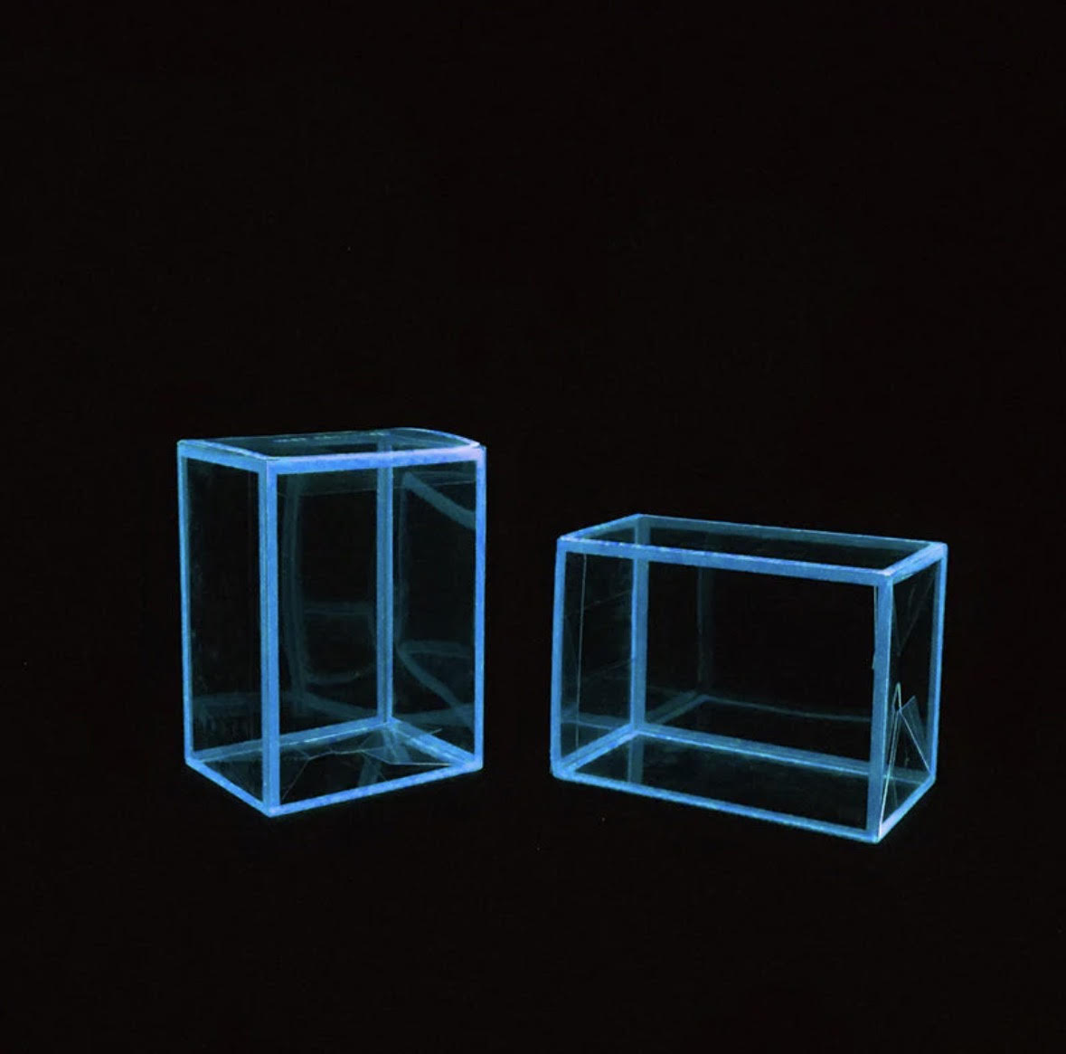 Pop Angel 0.50mm Standard 4-inch Single Blue Glow In The Dark  Soft Protector